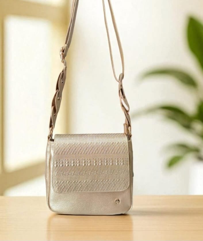 Bolsos en cuero London Oro