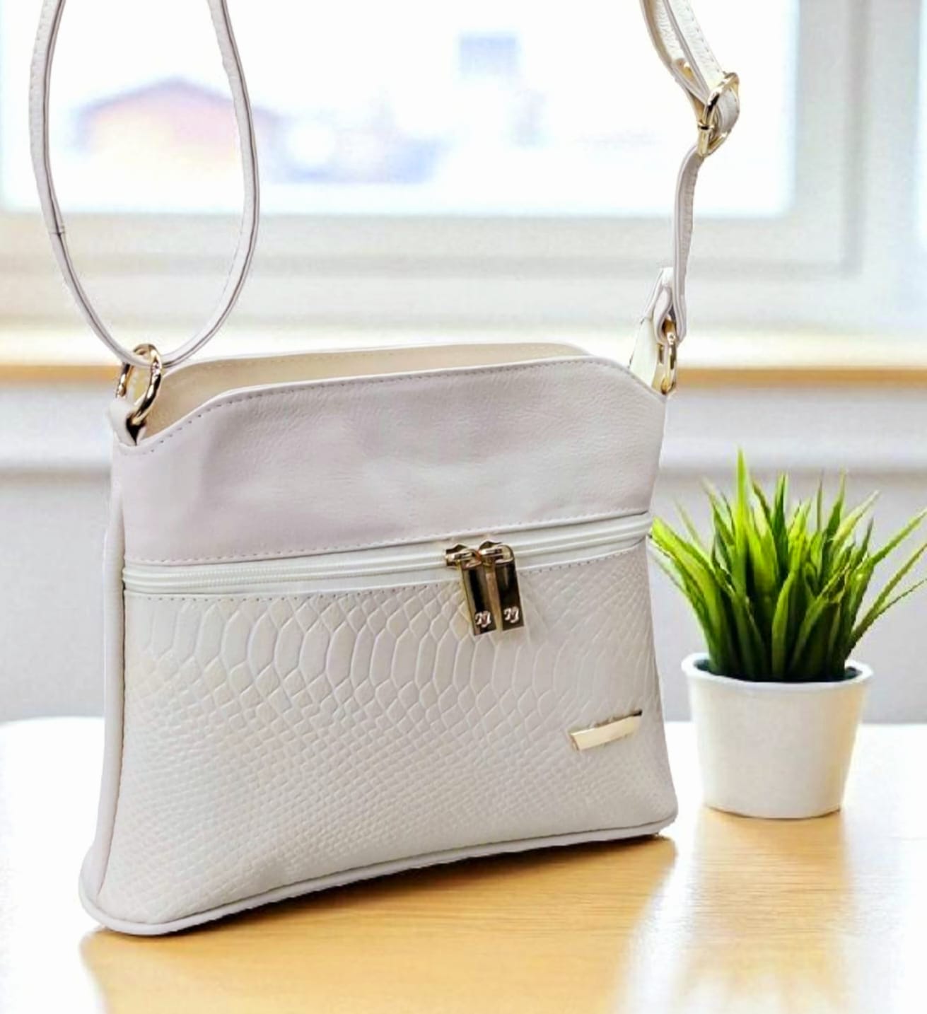 Bolso en cuero Belle talco