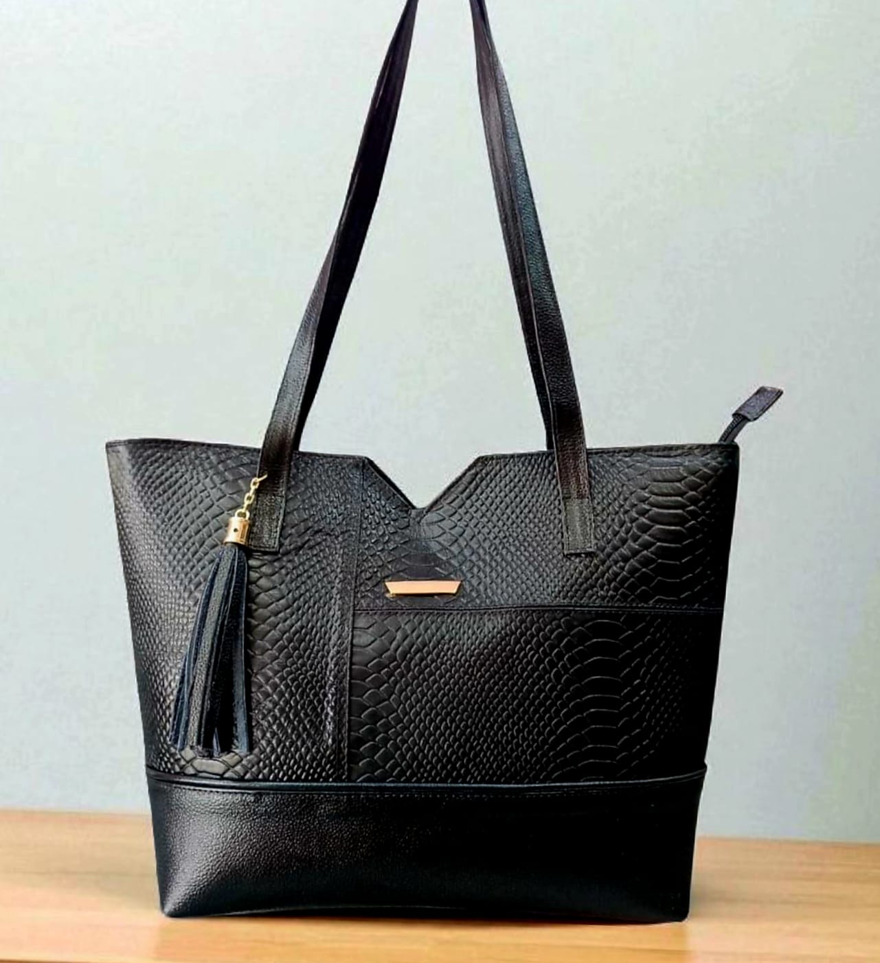 Bolso en cuero Elegance negro