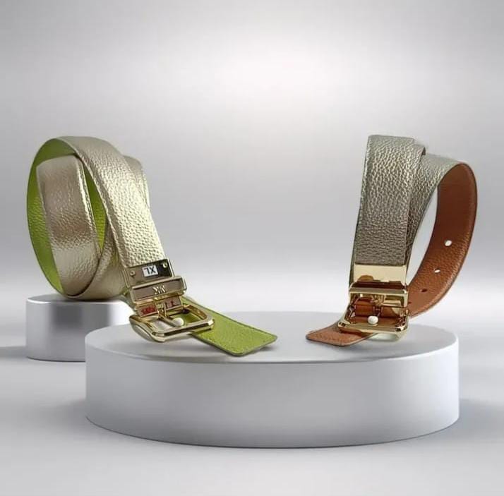 Correas en cuero Cardenza  doble faz