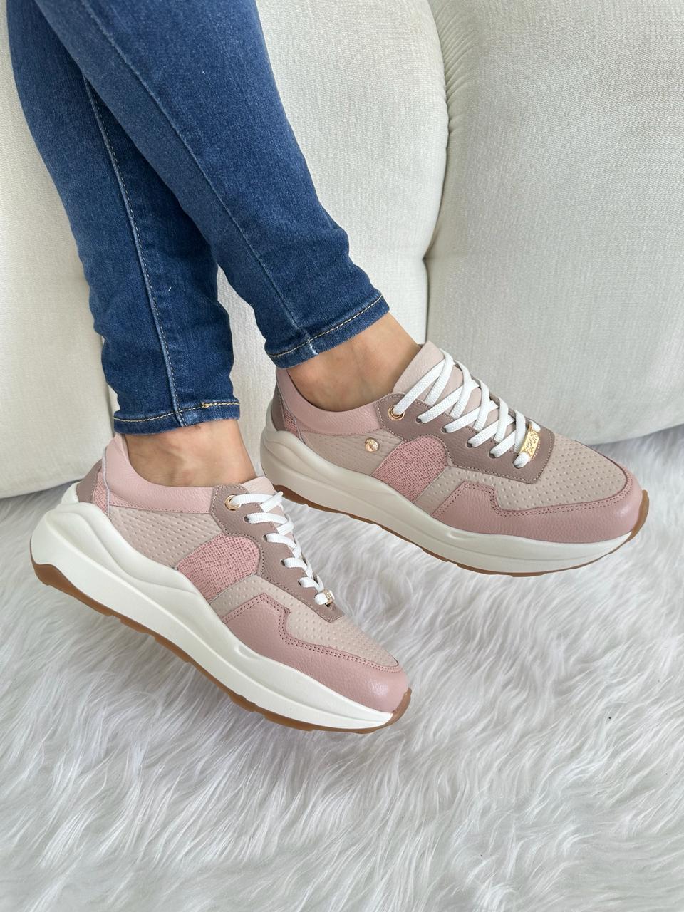 Tenis en cuero Maison